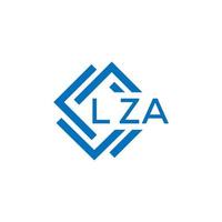 lza brief logo ontwerp Aan wit achtergrond. lza creatief cirkel brief logo concept. lza brief ontwerp. vector