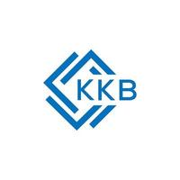 kkb brief logo ontwerp Aan wit achtergrond. kkb creatief cirkel brief logo concept. kkb brief ontwerp. vector