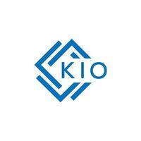 kio brief ontwerp.kio brief logo ontwerp Aan wit achtergrond. kio creatief cirkel brief logo concept. kio brief ontwerp.kio brief logo ontwerp Aan wit achtergrond. kio c vector