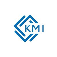 kmi brief logo ontwerp Aan wit achtergrond. kmi creatief cirkel brief logo concept. kmi brief ontwerp. vector