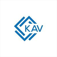 kav brief logo ontwerp Aan wit achtergrond. kav creatief cirkel brief logo concept. kav brief ontwerp. vector