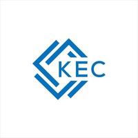 kec brief logo ontwerp Aan wit achtergrond. kec creatief cirkel brief logo concept. kec brief ontwerp. vector