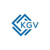 kgv brief logo ontwerp Aan wit achtergrond. kgv creatief cirkel brief logo concept. kgv brief ontwerp. vector