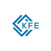 kfe brief logo ontwerp Aan wit achtergrond. kfe creatief cirkel brief logo concept. kfe brief ontwerp. vector