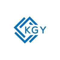 kgy brief logo ontwerp Aan wit achtergrond. kgy creatief cirkel brief logo concept. kgy brief ontwerp. vector