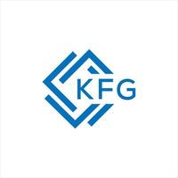 kfg brief logo ontwerp Aan wit achtergrond. kfg creatief cirkel brief logo concept. kfg brief ontwerp. vector