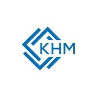 khm brief logo ontwerp Aan wit achtergrond. khm creatief cirkel brief logo concept. khm brief ontwerp. vector