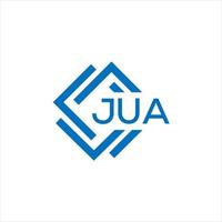 jua brief logo ontwerp Aan wit achtergrond. jua creatief cirkel brief logo concept. jua brief ontwerp. vector