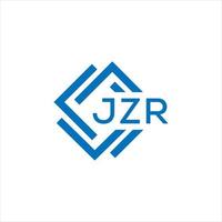 jzr creatief cirkel brief logo concept. jzr brief ontwerp. vector