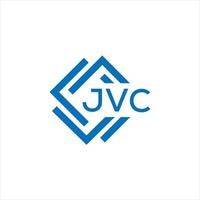 jvc brief logo ontwerp Aan wit achtergrond. jvc creatief cirkel brief logo concept. jvc brief ontwerp. vector