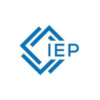 iep brief logo ontwerp Aan wit achtergrond. iep creatief cirkel brief logo concept. iep brief ontwerp. vector