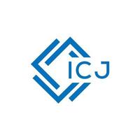 icj brief logo ontwerp Aan wit achtergrond. icj creatief cirkel brief logo concept. icj brief ontwerp. vector