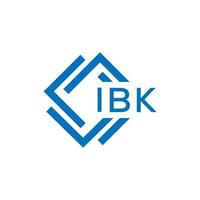 ibk brief logo ontwerp Aan wit achtergrond. ibk creatief cirkel brief logo concept. ibk brief ontwerp. vector