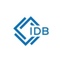 idb brief ontwerp.idb brief logo ontwerp Aan wit achtergrond. idb creatief cirkel brief logo concept. idb brief ontwerp. vector