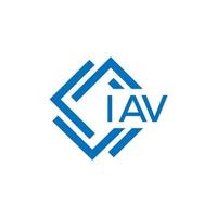 iav brief logo ontwerp Aan wit achtergrond. iav creatief cirkel brief logo concept. iav brief ontwerp. vector