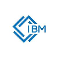 ibm brief logo ontwerp Aan wit achtergrond. ibm creatief cirkel brief logo concept. ibm brief ontwerp. vector