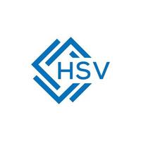 hsv brief logo ontwerp Aan wit achtergrond. hsv creatief cirkel brief logo concept. hsv brief ontwerp. vector