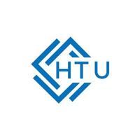 htu brief logo ontwerp Aan wit achtergrond. htu creatief cirkel brief logo concept. htu brief ontwerp. vector