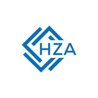 hza brief logo ontwerp Aan wit achtergrond. hza creatief cirkel brief logo concept. hza brief ontwerp. vector