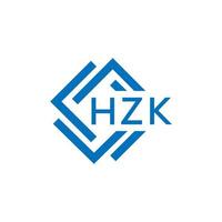 hzk brief logo ontwerp Aan wit achtergrond. hzk creatief cirkel brief logo concept. hzk brief ontwerp. vector