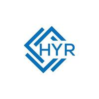 hyr brief logo ontwerp Aan wit achtergrond. hyr creatief cirkel brief logo concept. hyr brief ontwerp. vector