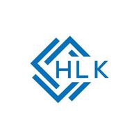 hlk brief logo ontwerp Aan wit achtergrond. hlk creatief cirkel brief logo concept. hlk brief ontwerp. vector