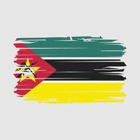 Mozambique vlag borstel vector