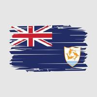 Anguilla vlag borstel vector