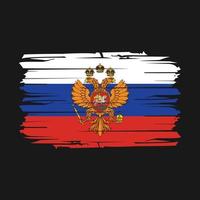 Rusland vlag borstel vector