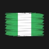 Nigeria vlag borstel vector illustratie