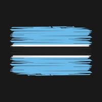 botswana vlag borstel vector illustratie