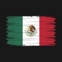 Mexico vlag borstel vector illustratie