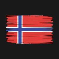 Noorwegen vlag borstel vector illustratie