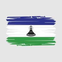Lesotho vlag borstel vector