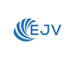 ejv brief logo ontwerp Aan wit achtergrond. ejv creatief cirkel brief logo concept. ejv brief ontwerp. vector