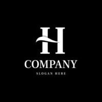 brief h elegant luxe logo vector