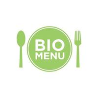 bio menu vector logo ontwerp