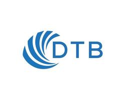 dtb brief logo ontwerp Aan wit achtergrond. dtb creatief cirkel brief logo concept. dtb brief ontwerp. vector