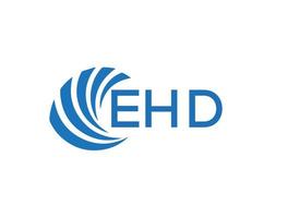 ehd brief logo ontwerp Aan wit achtergrond. ehd creatief cirkel brief logo concept. ehd brief ontwerp. vector