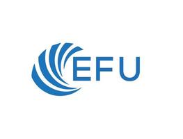 efu brief logo ontwerp Aan wit achtergrond. efu creatief cirkel brief logo concept. efu brief ontwerp. vector