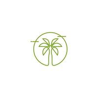 palm, icoon, logo, vector, illustratie, silhouet, lijn kunst, gemakkelijk en modern vector