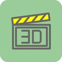 3d film vector icoon ontwerp