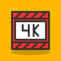 4k film vector icoon ontwerp