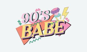 90 s retro y2k PNG sublimatie ontwerp. vector t overhemd ontwerp