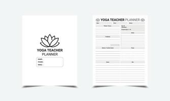 yoga leraar ontwerper kdp interieur vector