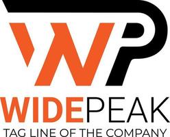 wp logo ontwerp, creatief logo ontwerp met brieven w en p, modern logo met initialen wp vector