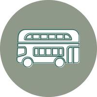 dubbele decker bus vector icoon