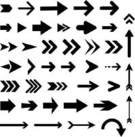 vlak zwart pijlen icoon pak vector het dossier