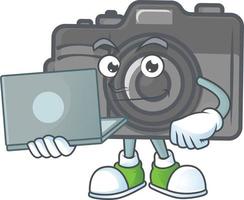 digitaal camera mascotte icoon ontwerp vector