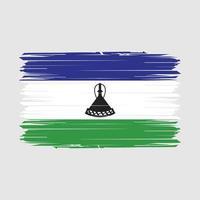 Lesotho vlag borstel vector illustratie